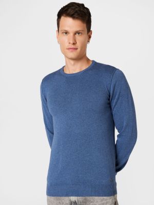 Пуловер Blend синьо
