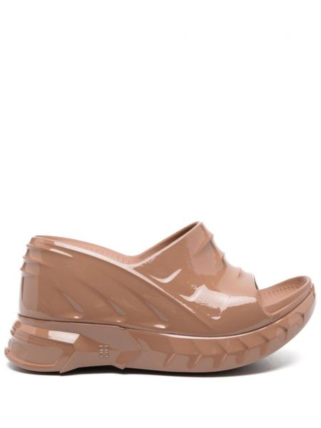 Sandales à talons compensés Givenchy marron