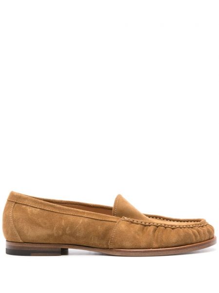 Loafers σουέντ Scarosso καφέ