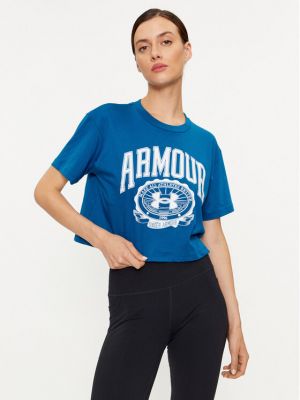 Voľné priliehavé tričko Under Armour modrá