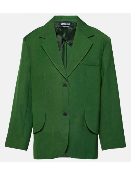 Oversized μπλέιζερ Jacquemus πράσινο