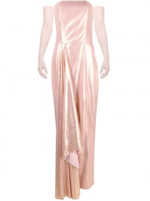 Abendkleid mit drapierungen Bazza Alzouman pink