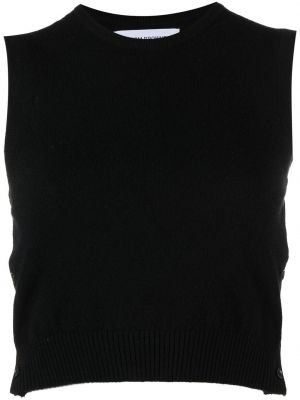 Кашмирен пуловер Thom Browne черно