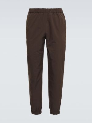 Хлопковые брюки Loro Piana, коричневые
