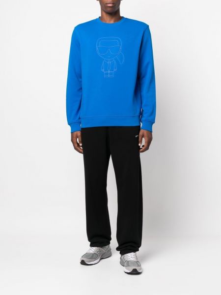 Sweatshirt mit print Karl Lagerfeld blau