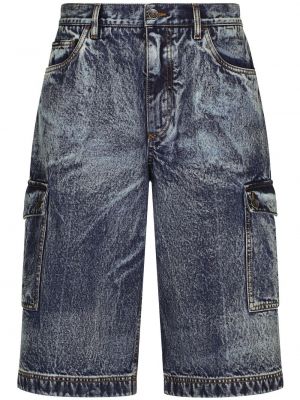 Shorts cargo avec poches Dolce & Gabbana bleu