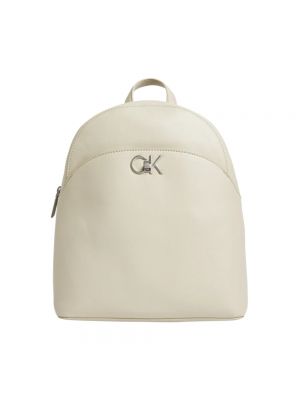 Plecak Calvin Klein beżowy