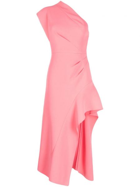 Drapírozott ruha Acler rózsaszín