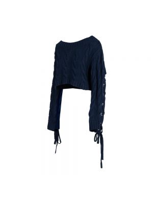 Sweter sznurowany koronkowy Kenzo niebieski