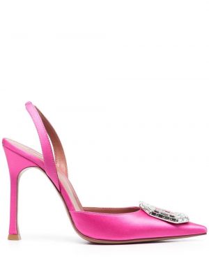 Slingback pumpar med remmar Amina Muaddi rosa