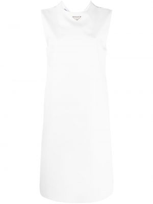 Vestido de tubo ajustado Prada blanco