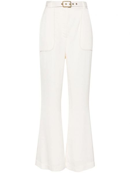 Pantaloni Zimmermann alb