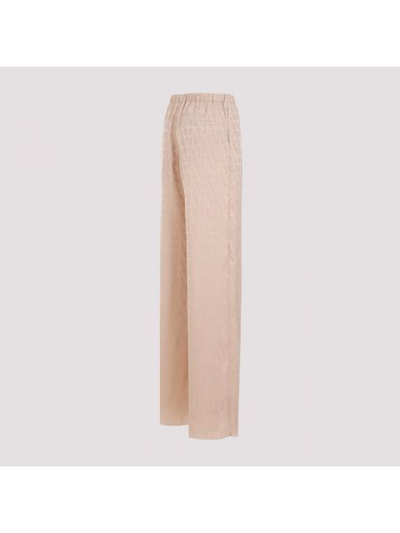 Pantalones de tejido jacquard Valentino beige