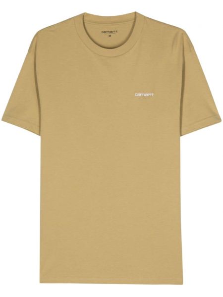 Тениска бродирана Carhartt Wip жълто