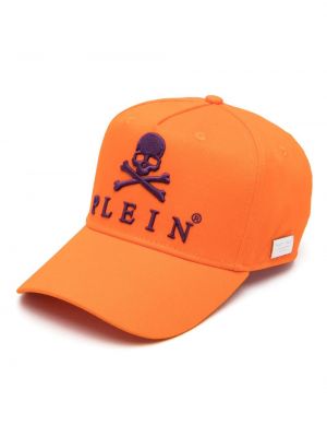 Cappello con visiera Philipp Plein arancione