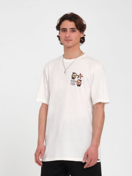 T-shirt à fleurs Volcom blanc