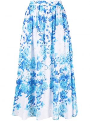 Pamučna midi suknja s cvjetnim printom s printom Borgo De Nor