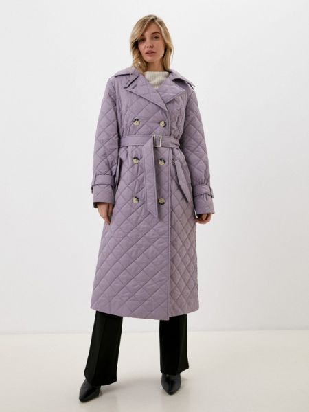 Утепленная демисезонная куртка Kira Mesyats фиолетовая
