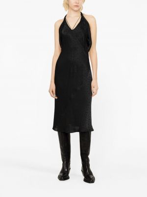 Sukienka midi z nadrukiem Kiko Kostadinov czarna