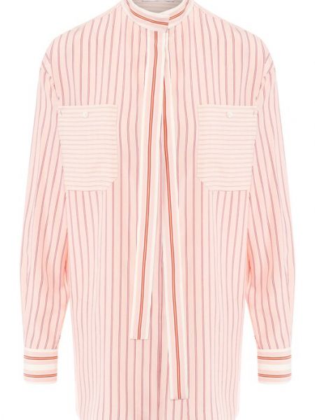 Шелковая блузка Loro Piana розовая
