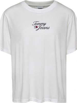 Джинсовая рубашка Tommy Hilfiger белая