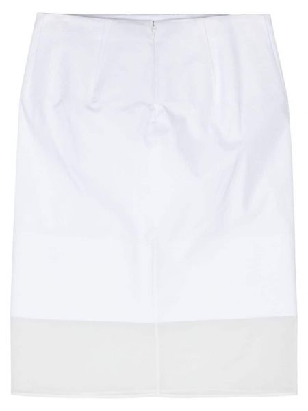 Průsvitné sukně Sportmax bílé