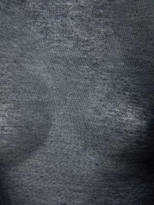 Jersey cuello alto de punto con cuello alto transparente Ann Demeulemeester negro