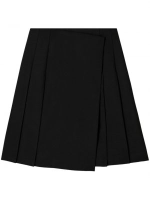 Plisované vlněné sukně Tory Burch černé