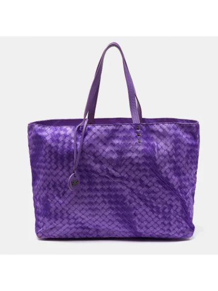 Bolso shopper de cuero retro Bottega Veneta Vintage violeta