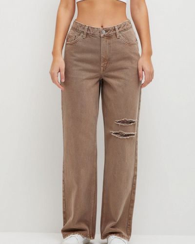 Широкие джинсы Sela, коричневые