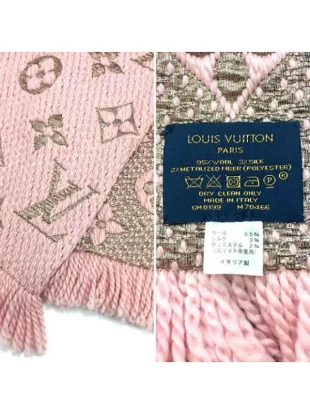 Estola de lana retro Louis Vuitton Vintage rosa
