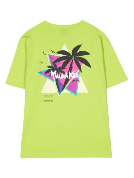 Medvilninis marškinėliai Mauna Kea žalia