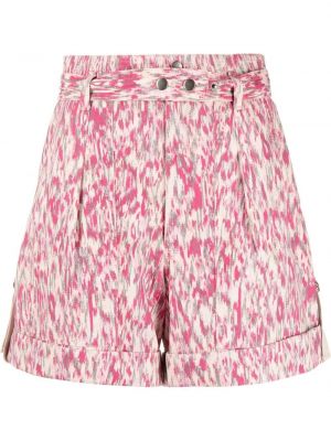 Trykt shorts Isabel Marant étoile rosa