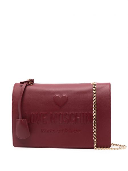 Skuldertaske Love Moschino rød