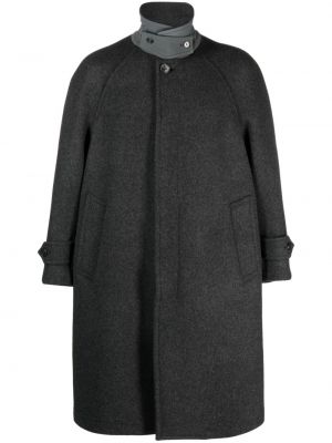 Vlněný kabát Mackintosh šedý
