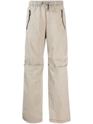 Drapované rovné kalhoty James Perse béžové