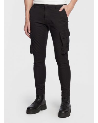 Calvin Klein Jeans Szövet nadrág J30J322043 Fekete Regular Fit