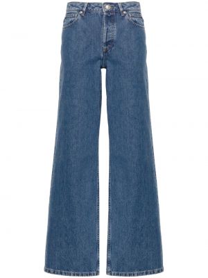 Voľné džínsy s vysokým pásom A.p.c. modrá