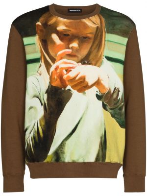 Sweatshirt mit print Undercover braun