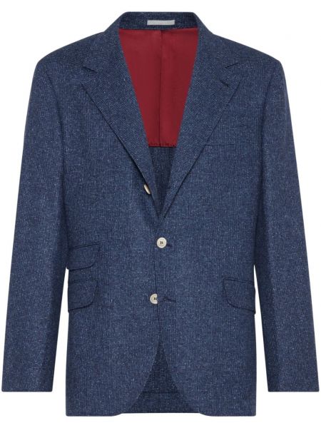 Knappen op blazer Brunello Cucinelli blå