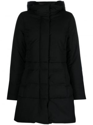 Παλτό με κουκούλα Woolrich μαύρο