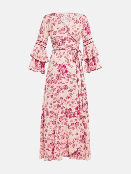 Платье с запахом Poupette St Barth розовый