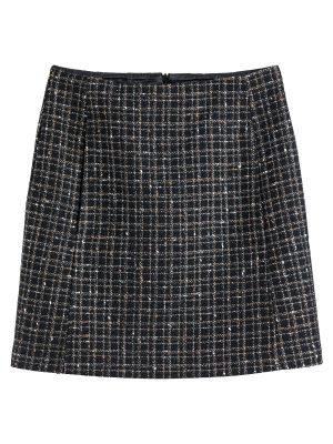 Mini falda de tweed La Redoute Collections negro