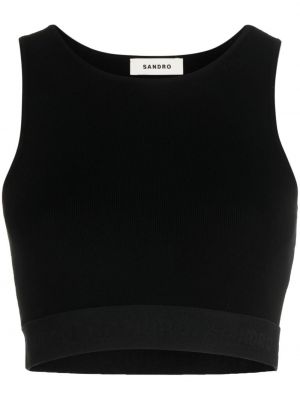 Crop top Sandro svart