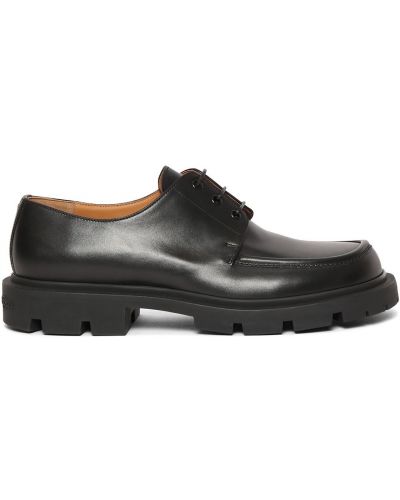 Pantofi derby cu șireturi din piele din dantelă Maison Margiela negru