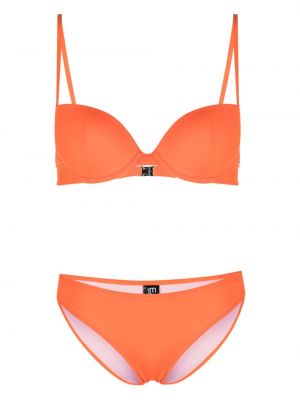 Bikini con stampa Ea7 Emporio Armani arancione