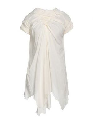 Mini vestido de algodón Aganovich blanco
