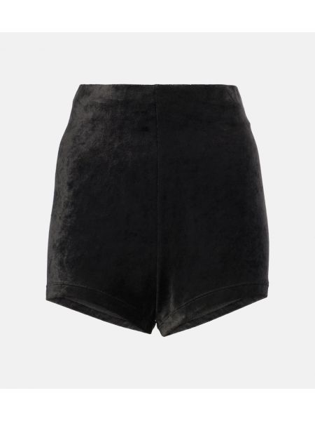 Jersey fløyel shorts Rick Owens svart