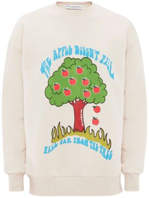 Sweatshirt mit print Jw Anderson weiß