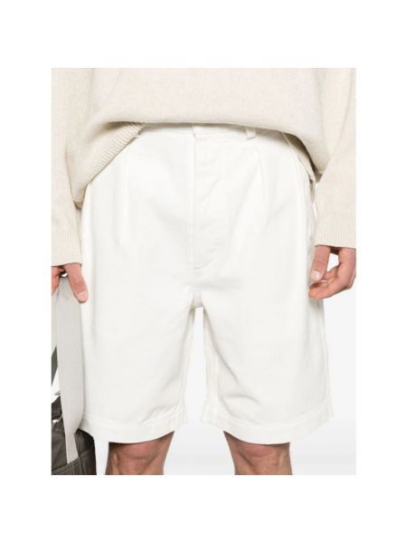 Pantalones cortos plisados Sunflower blanco